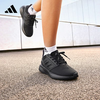 adidas EQ19 RUN随心畅跑舒适跑步运动鞋女阿迪达斯H02046 黑 36.5(225mm)