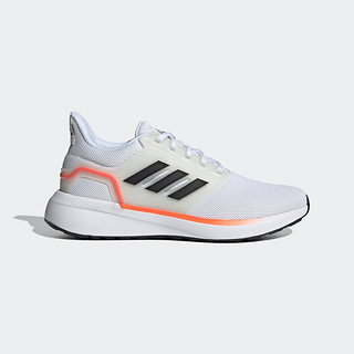 adidas EQ19 RUN随心畅跑舒适跑步运动鞋男子阿迪达斯 白色/黑色/红色 42