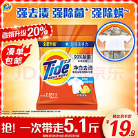 Tide 汰渍 洗衣粉5.1斤净白去渍柠檬家庭装