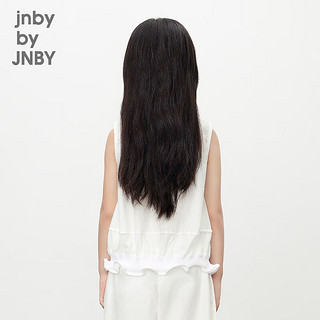 jnby by JNBY江南布衣童装宽松圆领无袖衬衣女童24夏1O4212790 101/漂白 160cm