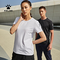 KELME 卡尔美 春夏健身跑步运动瑜伽服短袖修身T恤透气吸汗上衣女新