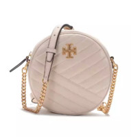 88VIP：TORY BURCH 中古99新未使用汤丽柏琦女士KIRA系列单肩包斜挎包圆形包