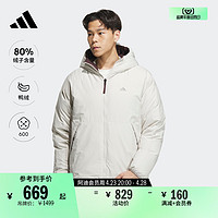 adidas 阿迪达斯 轻运动陈晓同款男冬季600蓬双面穿保暖鸭绒羽绒服