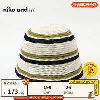 niko and ... 帽子2024新款日式简约潮流可爱休闲针织盆帽987211