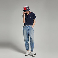 TOMMY HILFIGER Tommy Jeans 春夏男女撞色袖口镶边短袖POLO衫12963