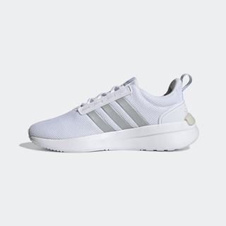 adidas RACER TR21休闲舒适跑步鞋女子阿迪达斯轻运动 白/灰 36.5 36.5(225mm)