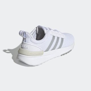 adidas RACER TR21休闲舒适跑步鞋女子阿迪达斯轻运动 白/灰 36.5 36.5(225mm)