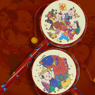 麋鹿星球 婴儿手摇铃玩具 拨浪鼓