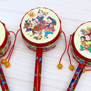 麋鹿星球 婴儿手摇铃玩具 拨浪鼓