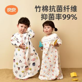 L-LIANG 良良 婴幼儿睡袋春夏宝宝睡袋四季可穿防踢被新生儿一体薄款睡袋