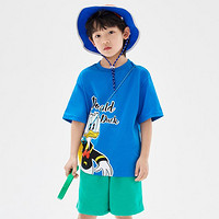 巴拉巴拉 男童T恤 迪士尼IP 海洋蓝