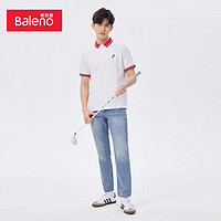 百亿补贴：Baleno 班尼路 夏季撞色领刺绣抗菌短袖polo衫男撞色领刺绣抗菌短袖