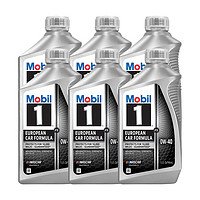 Mobil 美孚 1号系列 0W-40 SN级 全合成机油 946ml*6 美版