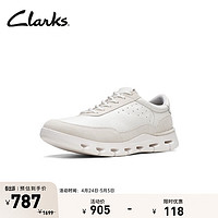 Clarks 其乐 男鞋春夏复古时尚舒适休闲鞋轻便缓震运动鞋男 白色