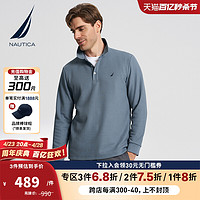 NAUTICA 诺帝卡 男装春季磨毛柔软舒适加绒保暖POLO衫T恤KO3405