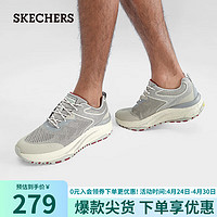 SKECHERS 斯凯奇 男休闲鞋237336C 灰色/红色/GYRD 39