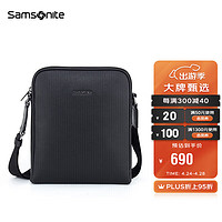 Samsonite 新秀丽 公文包男士竖式单肩包简约时尚斜跨公务包 TK3*09003