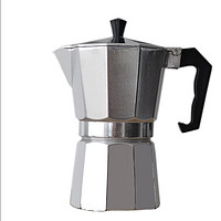万园琦 意式铝合金摩卡壶铝制八角摩卡咖啡壶电热摩卡咖啡机 600ml 铝+电炉