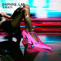 DAPHNE 达芙妮 LAB达芙妮无糖高跟鞋女2024新款原创3D打印时装凉鞋女尖头