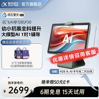 iFLYTEK 科大讯飞 AI学习机P30 6+256G 小学到高中平板 全科全龄段学习机 护眼平板 英语家教机 11英寸