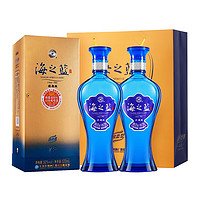 YANGHE 洋河 海之蓝 蓝色经典 52%vol 浓香型白酒 1000ml*2瓶 整箱装