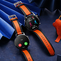 HUAWEI 华为 新品适用华为gt3表带gt2手表经典色watch3pro通用真皮表链奢侈时尚运动版男女商务非原装替换带