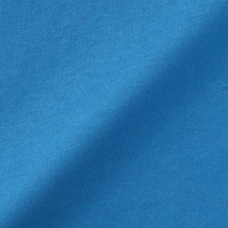 无印良品（MUJI） 大童 圆领短袖T恤  儿童打底衫早春 CB1J2A4S 烟熏蓝色 140cm/68A