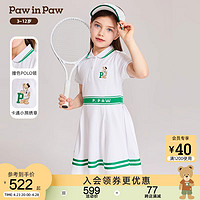 Paw in Paw PawinPaw卡通小熊童装24夏季新款女童短袖polo撞色连衣裙