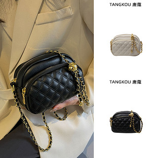 TANGKOU 唐蔻 今年流行链条包包女士2024新款软皮包质感斜挎小包多层单肩通勤包