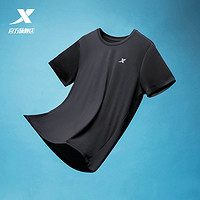 XTEP 特步 短袖T恤男2024夏季官方旗舰店男装透气圆领健身半袖速干上衣