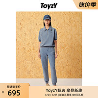 XII BASKET/ToyzY24夏舒适针织牛仔运动休闲束脚裤 蓝色 36
