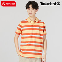 Timberland POLO衫短袖男2024夏季新款户外休闲运动服黄色条纹T恤A61RD