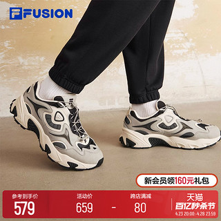 FILA 斐乐 FUSION斐乐潮牌男鞋复古潮鞋独眼鞋休闲鞋运动鞋轻便老爹鞋