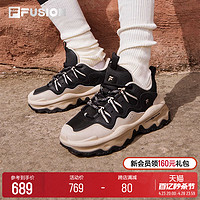 FILA 斐乐 欧阳娜娜同款FILA FUSION斐乐官方女鞋老爹鞋厚底休闲运动鞋QD96