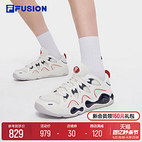 FILA 斐乐 FUSION斐乐潮牌男鞋融裂鞋复古篮球鞋2024夏新款休闲运动鞋