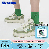 FILA 斐乐 FUSION斐乐潮牌女鞋RAPTURE专业滑板鞋2024夏时尚休闲鞋 芦荟绿/鼠尾草绿-AB 39