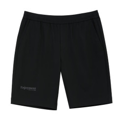 JACK&JONES 杰克琼斯 夏季立体字母胶印百搭舒适休闲短裤 E40黑色