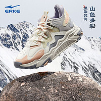 ERKE 鸿星尔克 RKE 鸿星尔克 伍岳独尊鸿星尔克秋冬季时尚老爹鞋厚底增高女鞋软底防滑休闲鞋女
