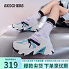 SKECHERS 斯凯奇 机甲鞋休闲机能风跑步鞋896207 白色/多彩色/WMLT 35.50