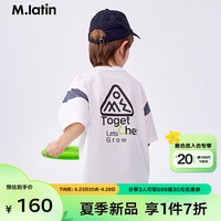 M.Latin/马拉丁童装儿童T恤24夏男大童几何图案短袖T恤 半漂白 120cm