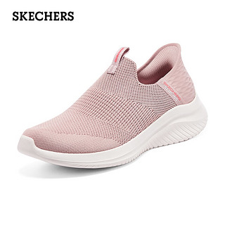 SKECHERS 斯凯奇 闪穿鞋女士一脚蹬舒适健步鞋懒人鞋149708 玫瑰红色 37