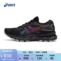 亚瑟士ASICS亚瑟士 女鞋缓震跑鞋夜跑运动鞋 GEL-NIMBUS 24 LITE-SHOW 黑色 35.5