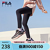 FILA 斐乐 儿童童装长裤2024春季中大童女童休闲运动针织打底裤 深辰蓝-NV 140