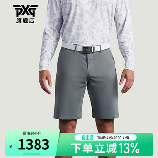 PXG 高尔夫服装男士短裤24夏季速干排汗透气弹力golf运动五分裤 灰色 L号 32