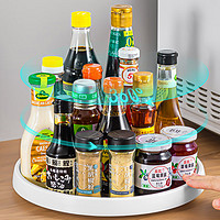 sungsa旋转调料置物架厨房台面多功能酱油瓶调味料收纳用品家用大全 大号