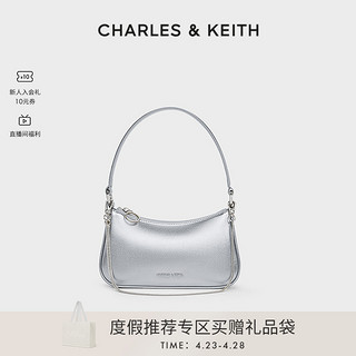 CHARLES & KEITH CHARLES&KEITH24春夏新款CK2-80151362-A拉链式单肩腋下包小方包