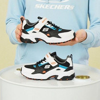 百亿补贴：SKECHERS 斯凯奇 老爹鞋四季男中大童魔术贴舒适休闲运动时尚百搭403759L