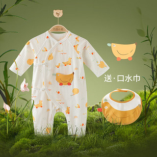 巴厘小猪（BALIPIG）新生婴儿衣服和尚服本草棉宝宝睡衣夏季薄款 蕉个朋友鸭 73cm