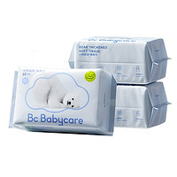 babycare 婴儿加厚绵柔巾 干湿两用 60抽*3包