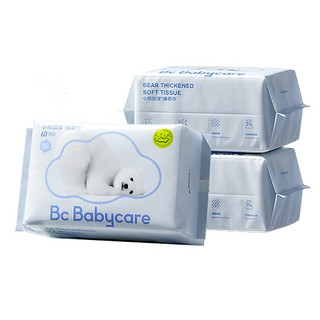 百亿补贴：babycare 婴儿加厚绵柔巾 干湿两用 60抽*3包